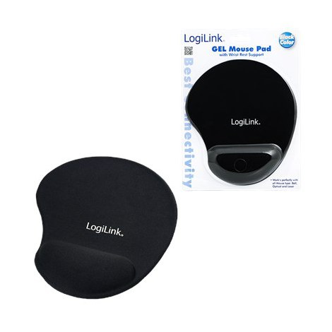 Mousepad with Gel Wrist Rest Support, Logilink | ID0027 | Black - 4